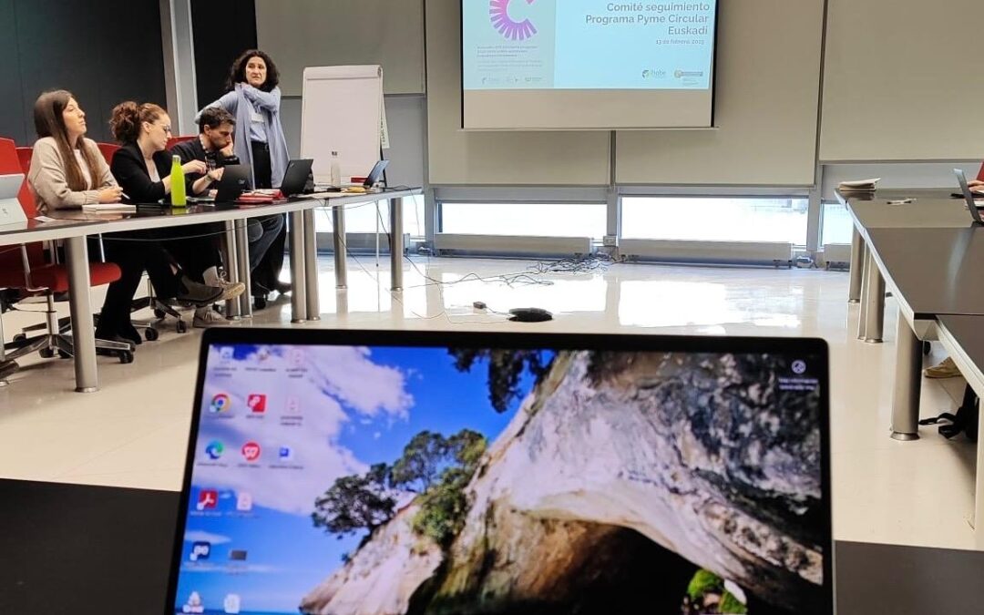 PRIMER ENCUENTRO DEL AÑO DEL COMITÉ DE SEGUIMIENTO DEL PROGRAMA PYME CIRCULAR EUSKADI DEL QUE FORMAMOS PARTE